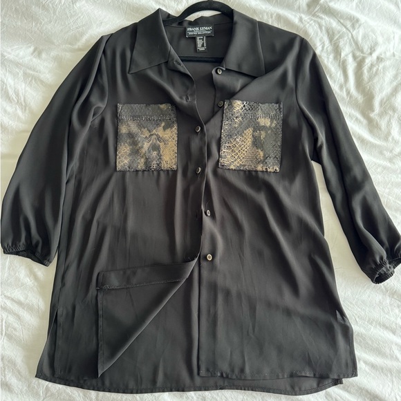 Frank Lyman Sample Sale Black Tunic - Picture 7 of 7